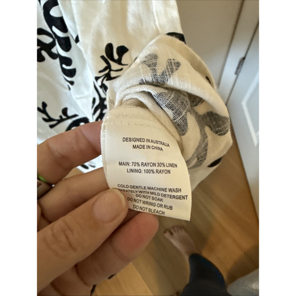 NWT Paper Heart Strapless Linen Blend Summer Dress Size Large Maxi - Picture 8 of 8